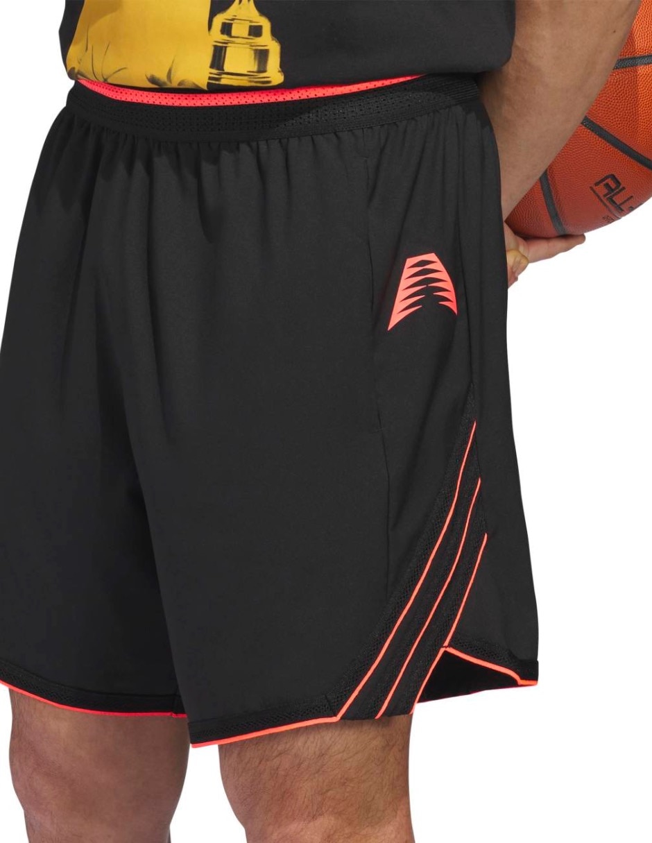Short con bolsillos adidas para básquetbol hombre